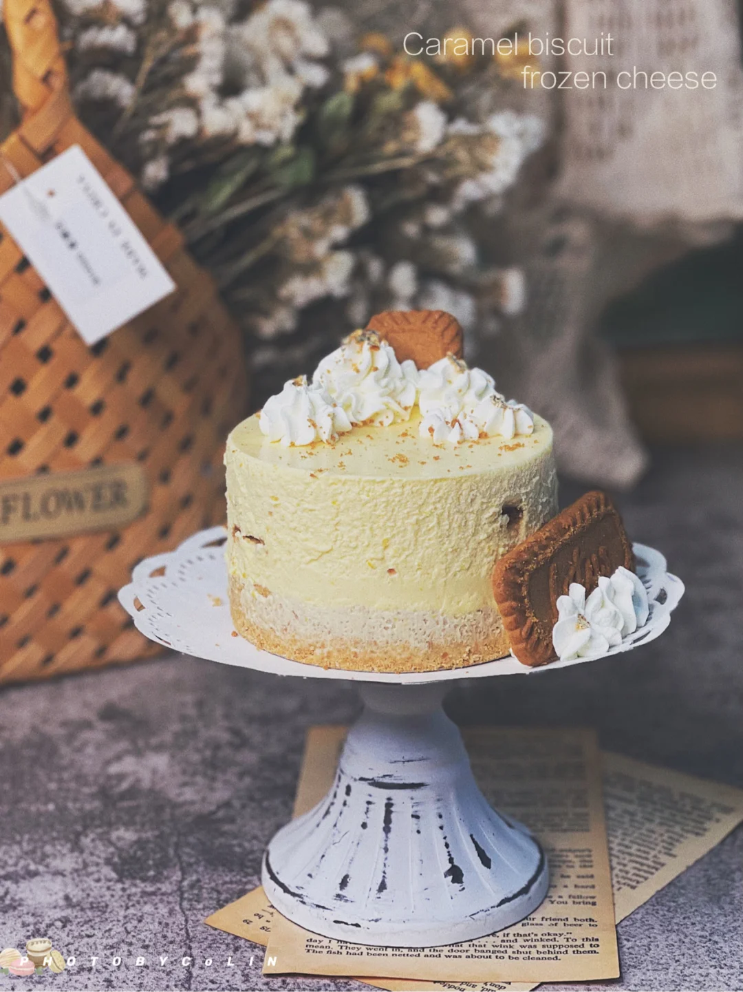 免烤箱蛋糕⚜好吃️又简单的焦糖饼干冻芝士