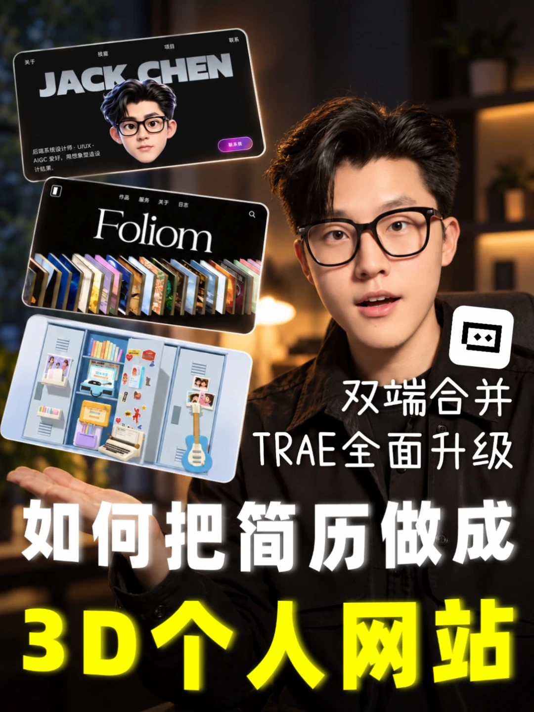 把个人简历做成3D个人网站，教程奉上！
