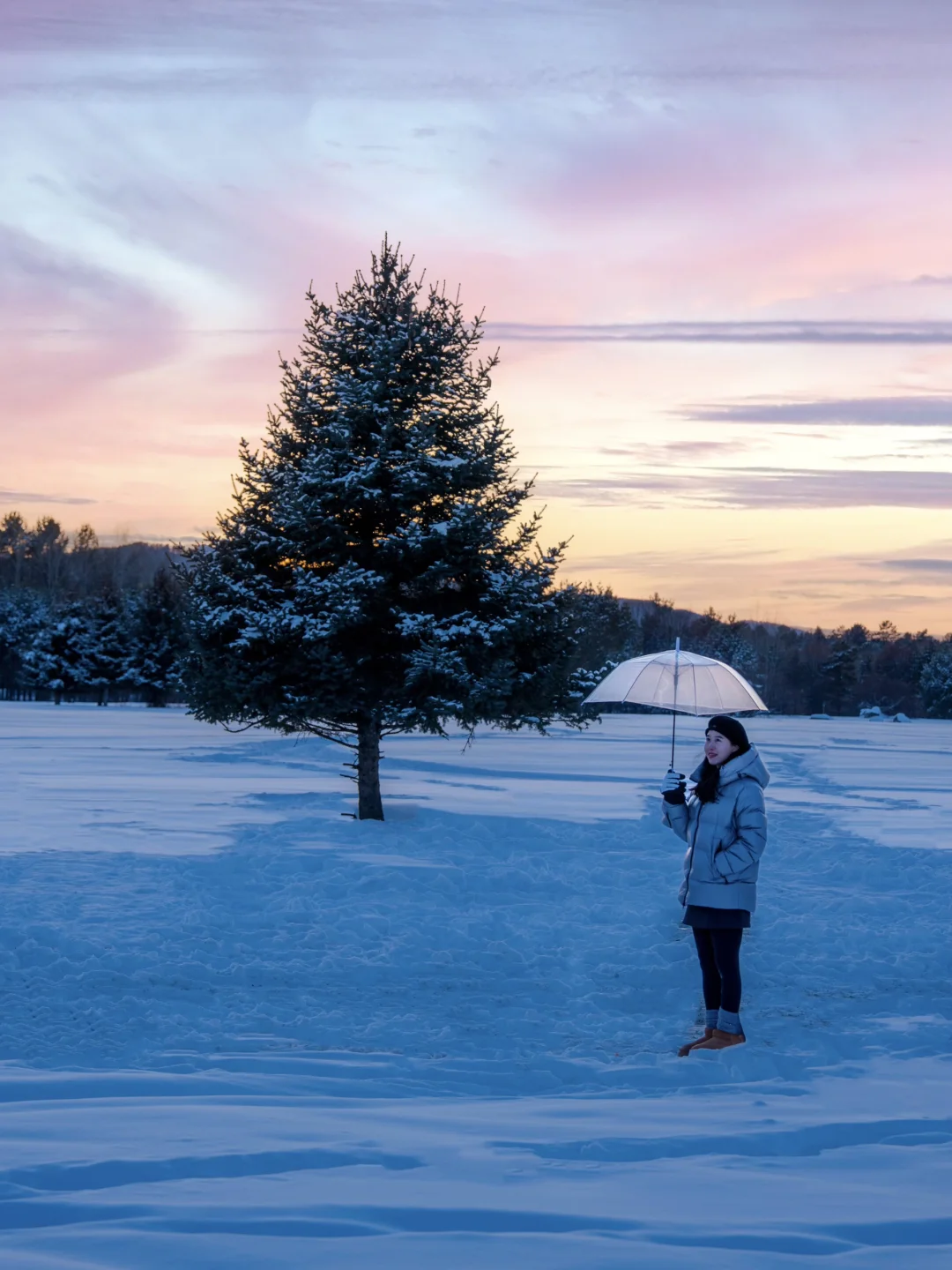 我应该这辈子都忘不了漠河的冬天了❄️