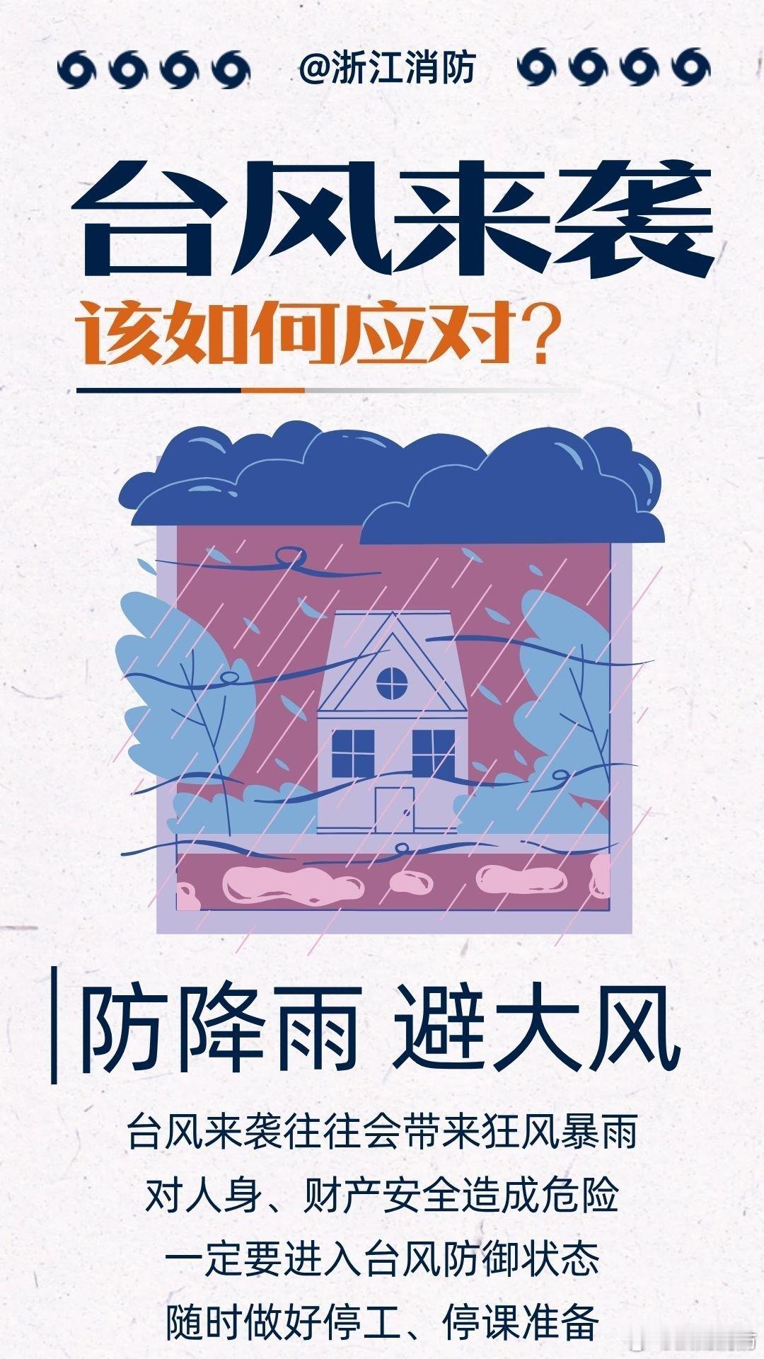 【台风来袭该如何应对】遇到台风天气大家千万要做好避险准备，蓝朋友提示大家：关紧门窗、检查水电设施、做好物资储备、关注预警信息、尽量减少外出，科学应对， 抓紧戳图学习！#沙德尔第3次登陆# ​​​#沙德尔重生后再登陆# ​