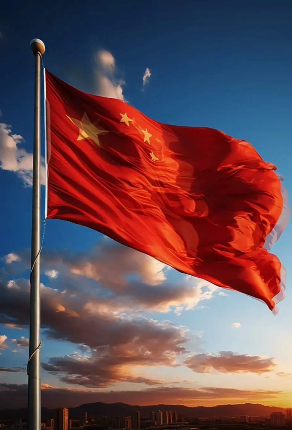 中国五星红旗:

1、国旗旗杆的高度是多少?
答案: 28.3米。

2、为什么