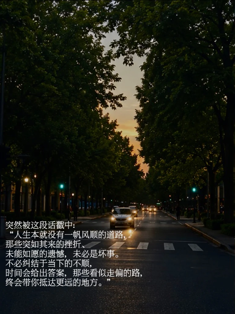 如果事与愿违，请相信是另有安排。