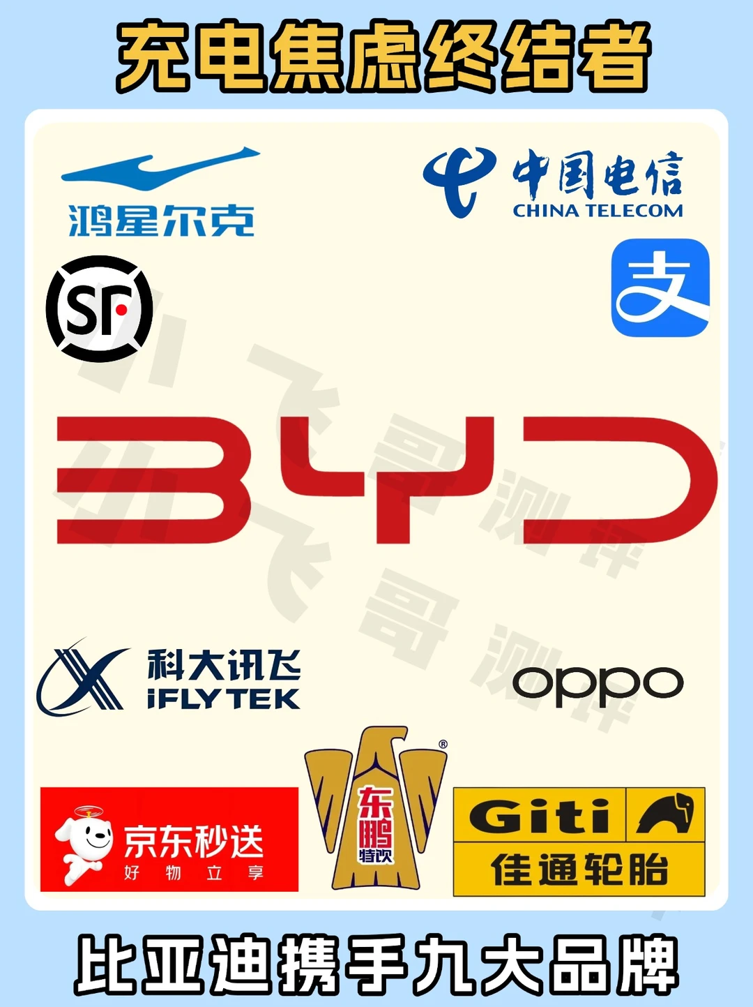 充电焦虑终结者来了｜比亚迪联手九大品牌