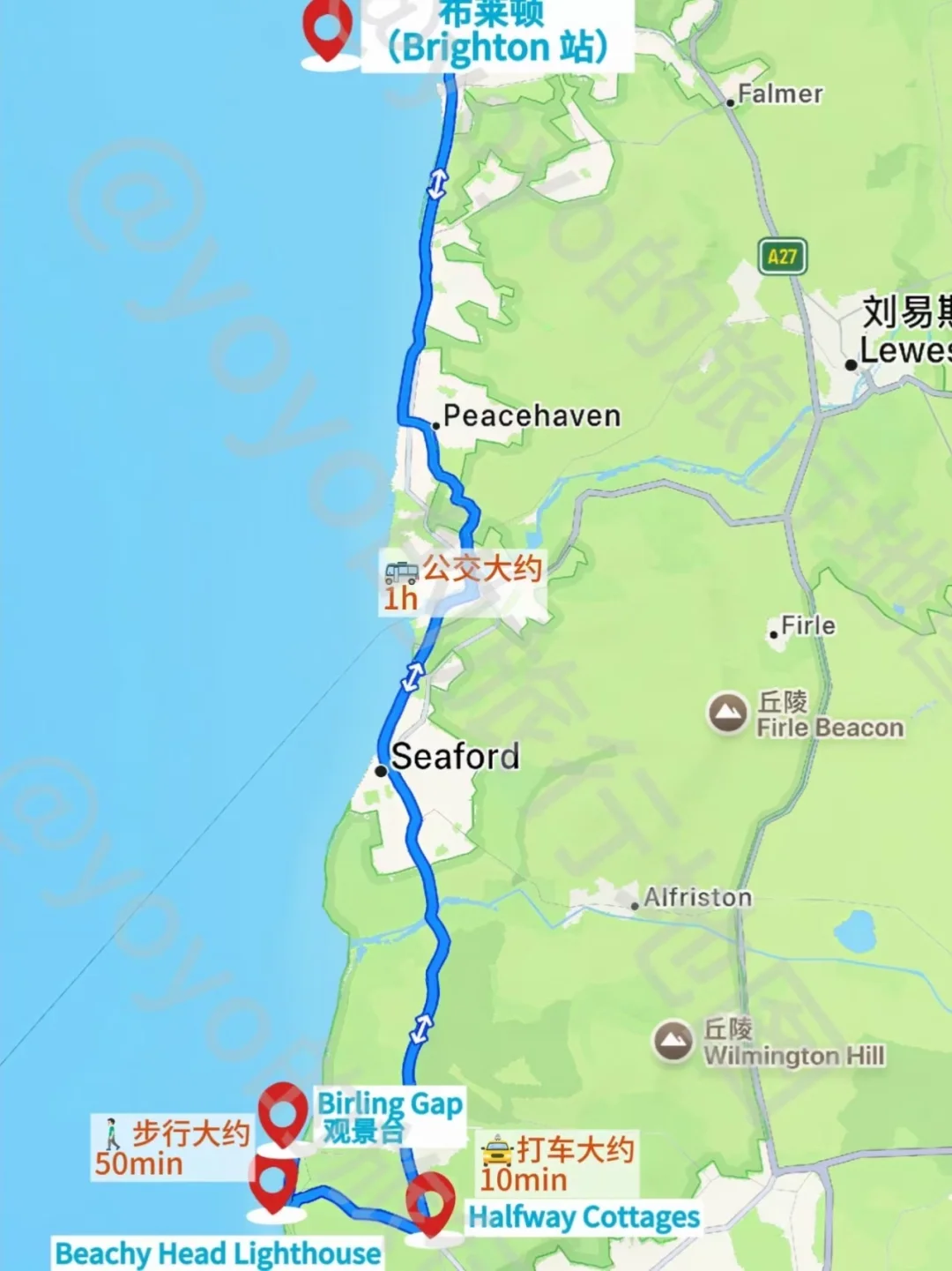 🇬🇧 伦敦周边一日游｜白崖超全攻略(含交通