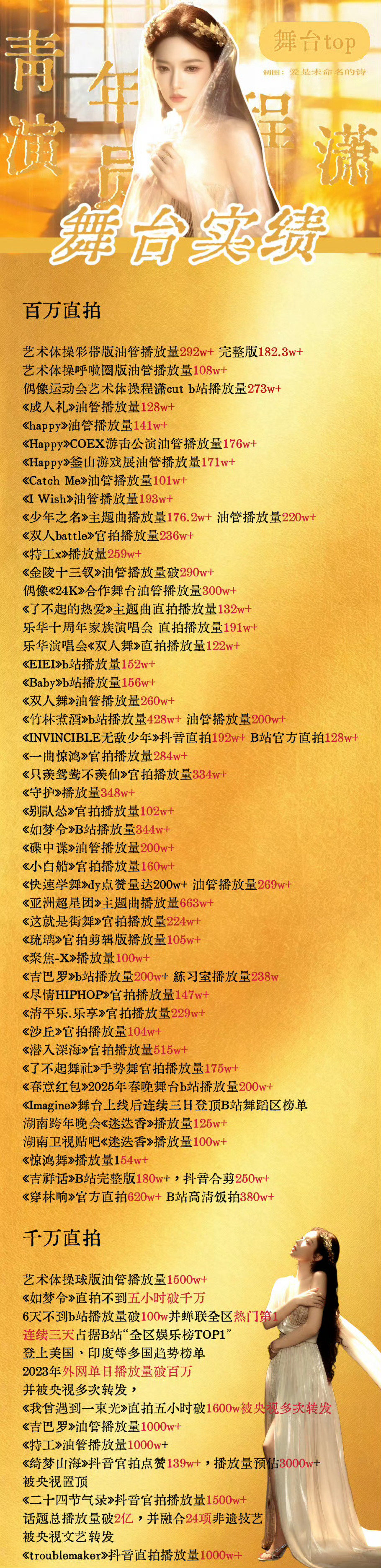 要争舞台top不看舞台 管我姐有没有戏进没进组 反正我家有舞台 我家不会把洗脸视频放进舞台实绩 不把厕所唱歌演奏放进舞台实绩 不把二创放进舞台实绩 不懂拿求职开什么玩笑 你不上班你不用找工作的呗 程潇我佩服你的上进心和不服输的勇气#程潇内娱舞台top# ​