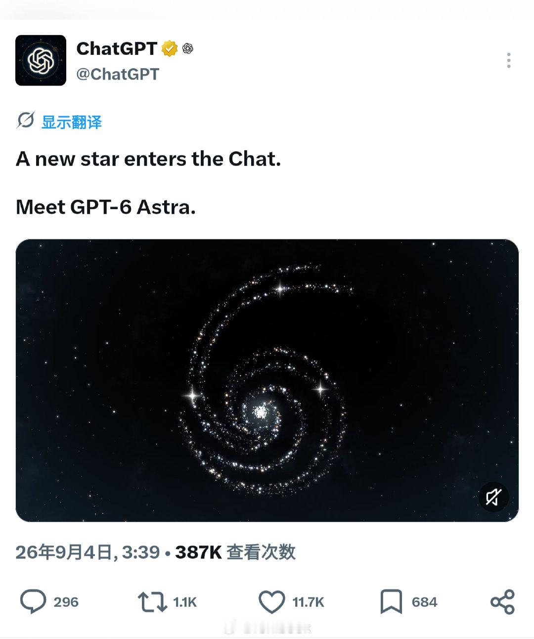 #GPT6正式发布#一觉起来ChatGPT 6 Astra来了，就连ChatGPT自己都不相信它来了[污][污][污] ​