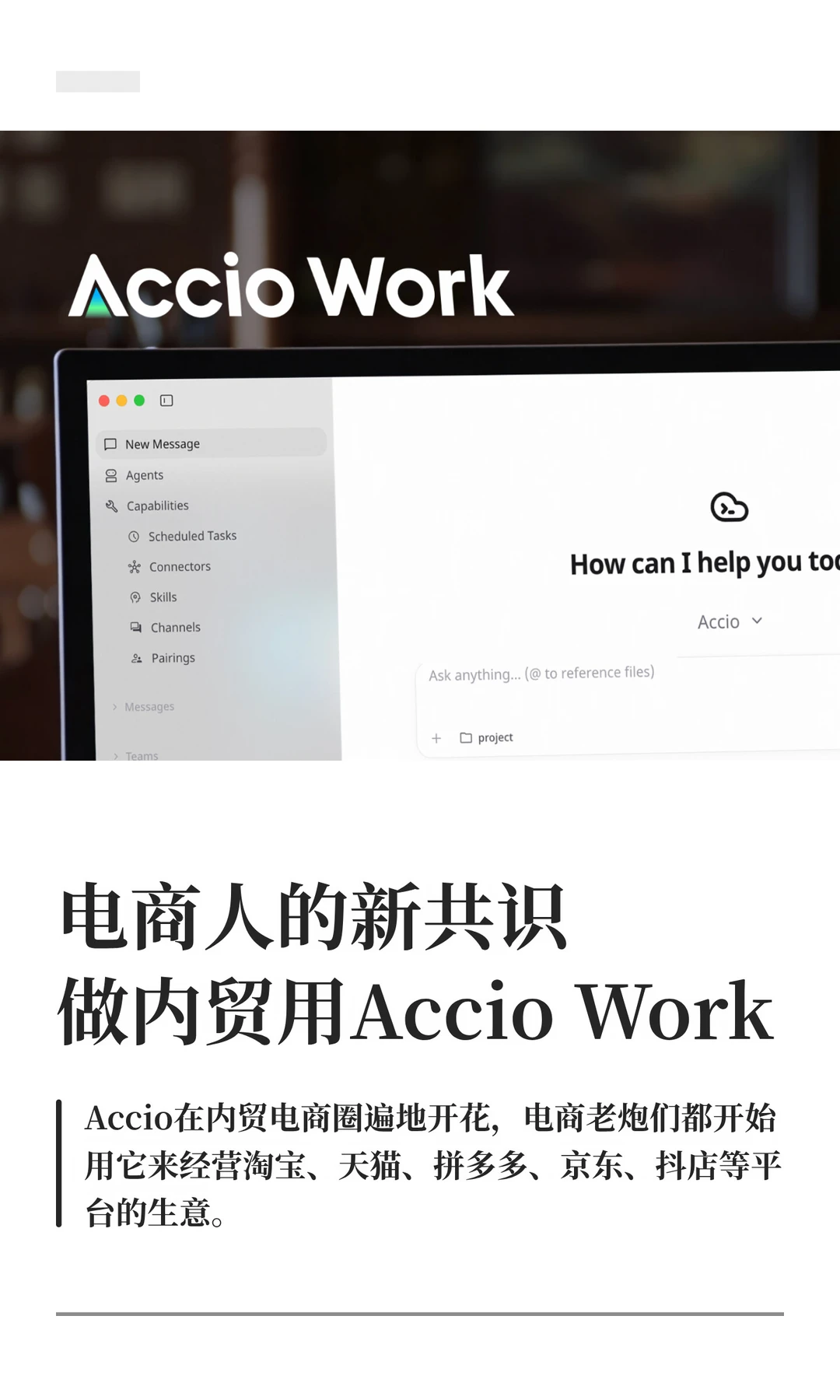 电商人的新共识，做内贸也可以用Accio