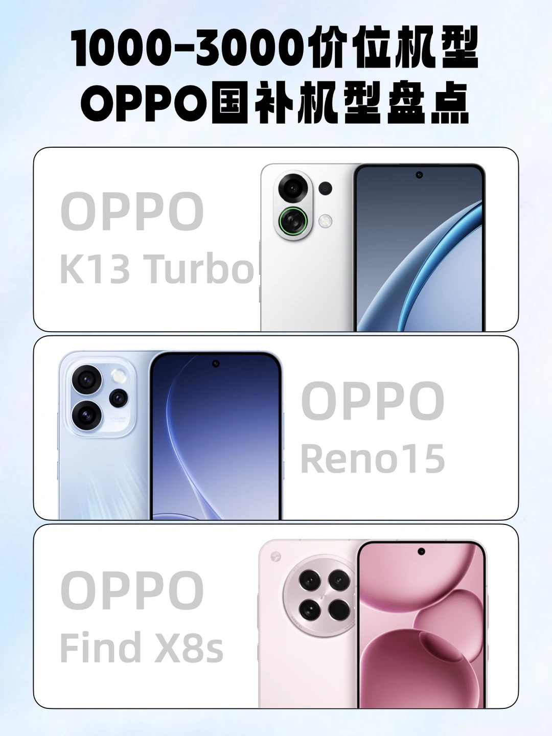 降了！OPPO国补哪款手机值得买？