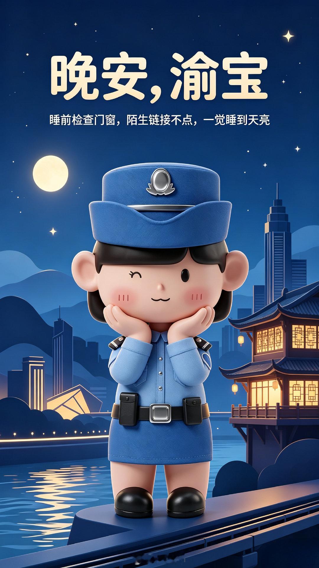 #晚安# 夜色渐深，别让诈骗也“趁虚而入”。陌生链接不点、可疑转账不急、验证码不透露，睡前给财产安全也上一把锁。晚安，渝宝！#守护渝宝每一天##晚安[超话]# ​