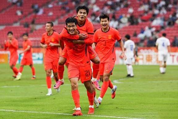 🔥U23国足3-0泰国，挺进亚运4强！
