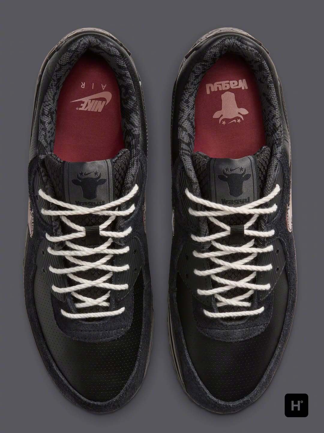 #履程鞋事[超话]# Wagyu x Air Max 90 “A级牛排🥩”，潮流“肉铺”联名可还行！ 
#快船队被罚3000万美元# ​