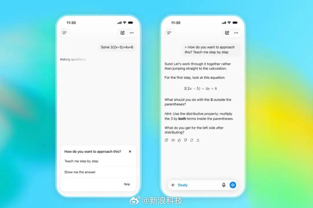 【#ChatGPT推出青春版##ChatGPT增加学习模式与家长控制#】8月18日，OpenAI正式宣布在全球范围内推出ChatGPT青少年专属版本ChatGPT for Teens，面向13至17岁用户提供适配其年龄阶段的AI交互体验。据OpenAI官方发布的产品公告显示，该版本在保留核心AI能力的基础上，内置了更严格的内容安全防护、学习引 ​