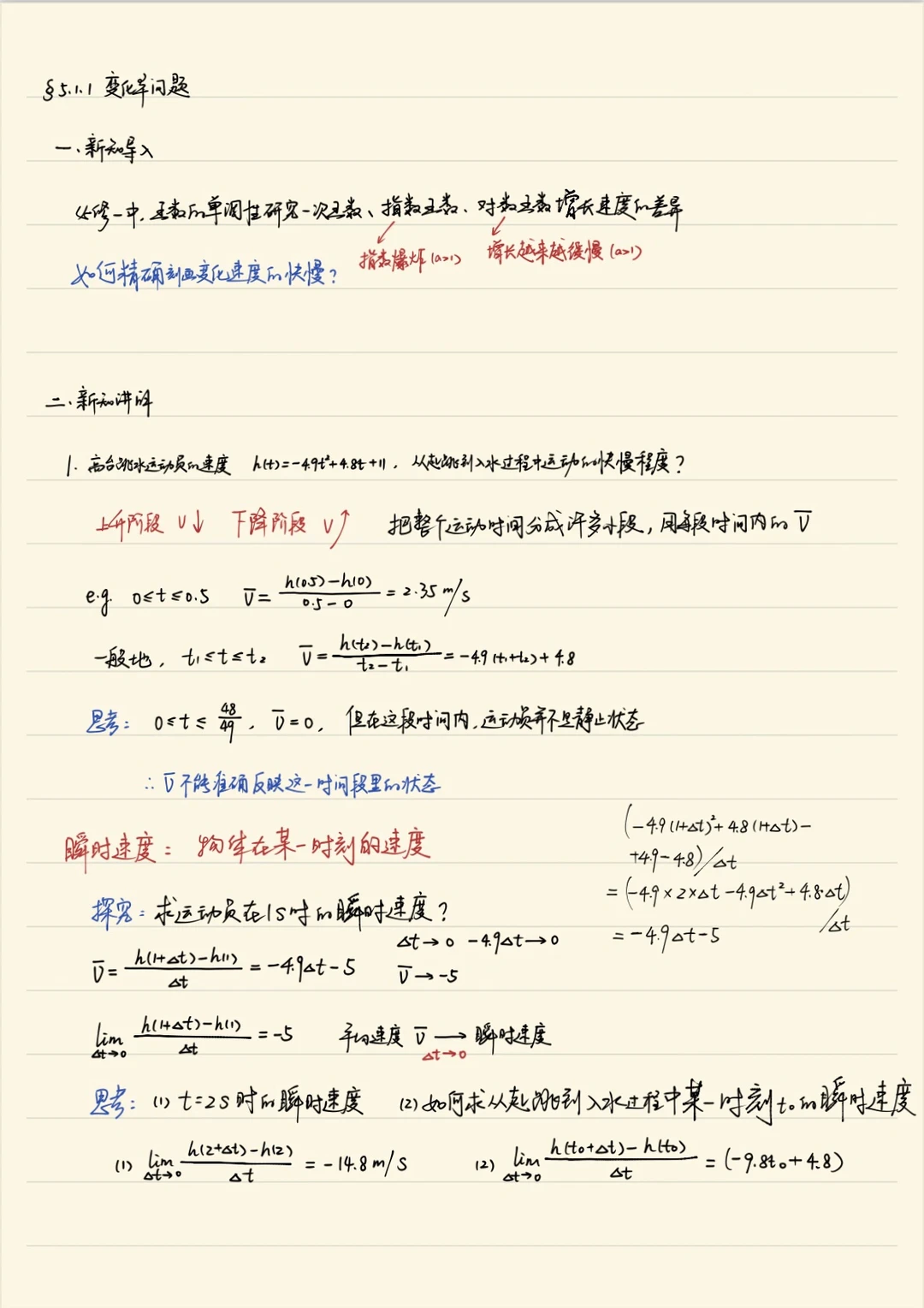 一口气上5个课时内容，导数一开始真的很简单