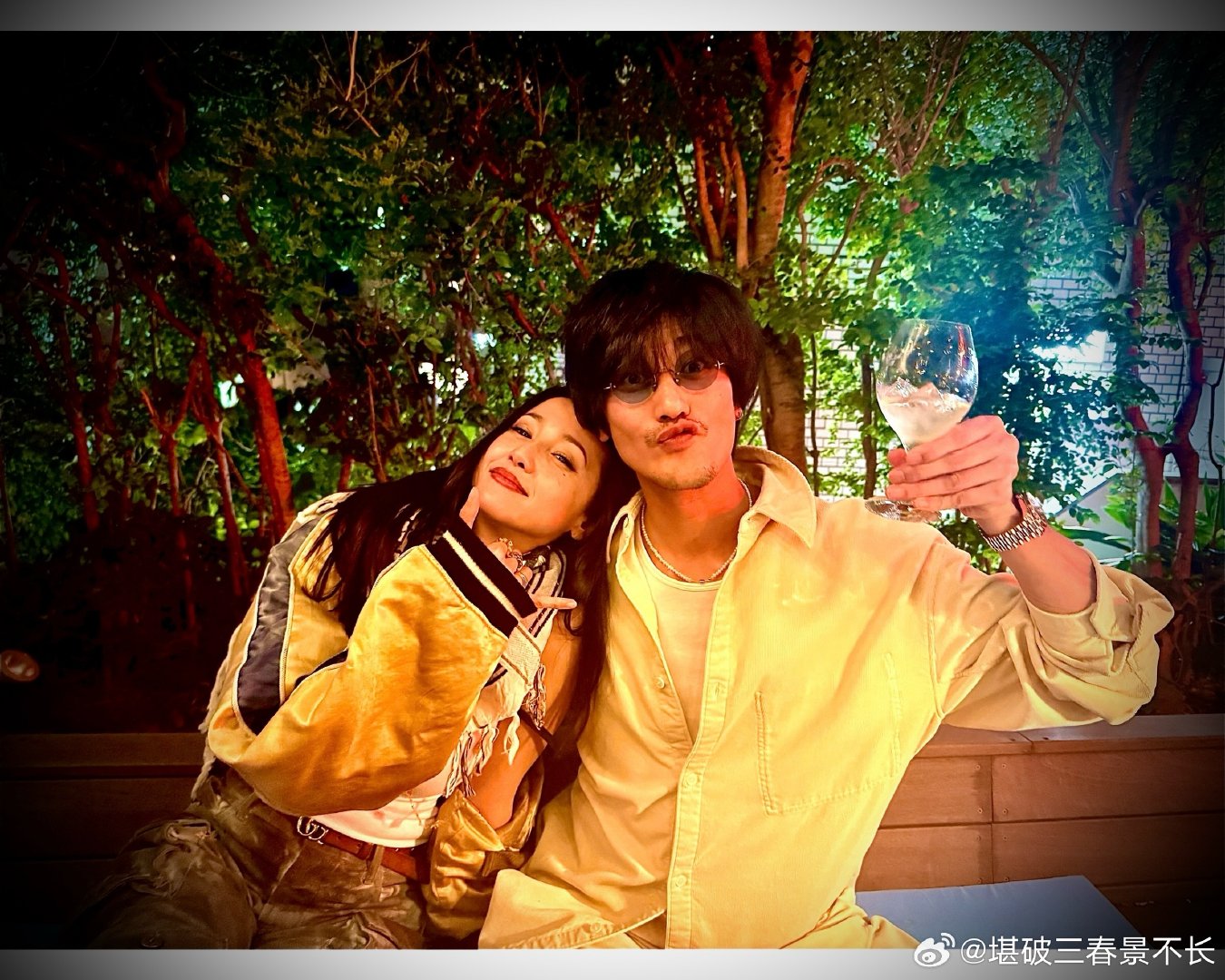 赤西仁：真是超棒的一天❤️🖕🏽ye
聊了很多彼此对于工作的想法和感受，能够互相分享这些真的很开心。
还约好了不久的将来，能一起合作一部作品
#泽尻英龙华# ​​​​