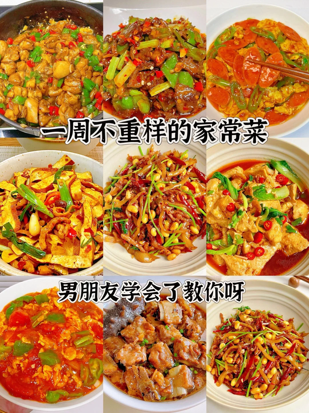 九道巨好吃的家常菜、简单易做嘎嘎好吃