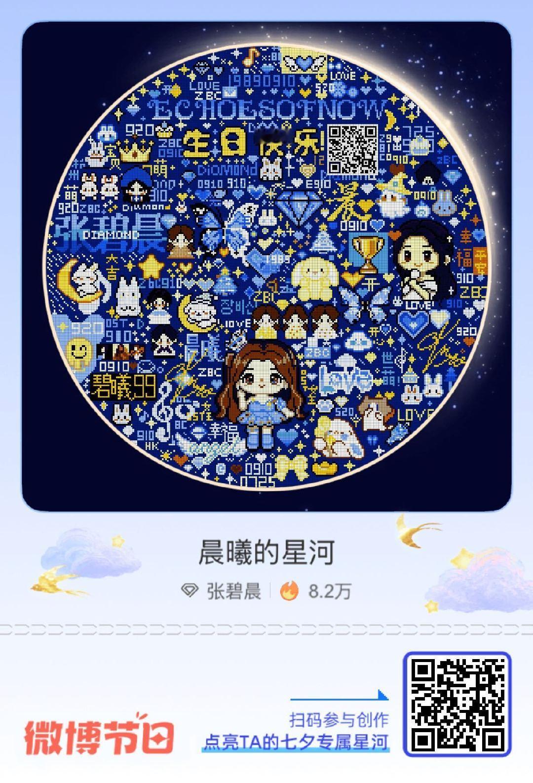 #给张碧晨的七夕星河情书#七夕告白新思路：赠一片璀璨星河！速戳加入 ，和大家一起为点亮专属星河，让这封星河情书被TA看见～#七夕星河情书##七夕情书# ​