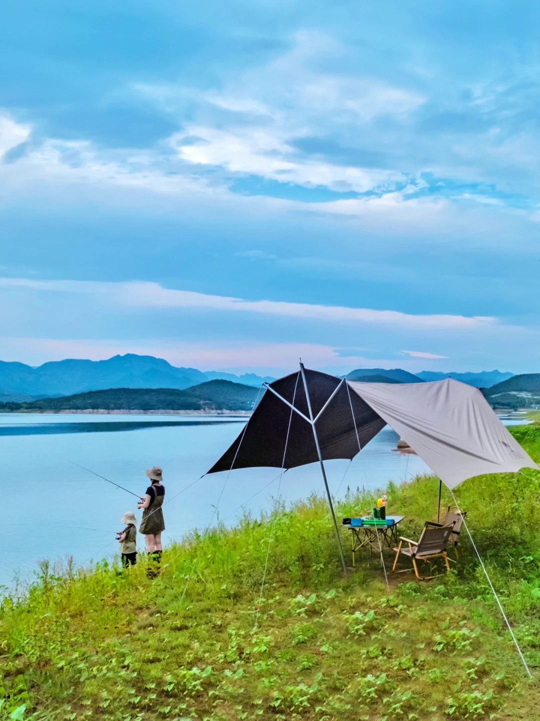 又发现一野地儿‼️免费露营路亚⛺️赏湖光山色