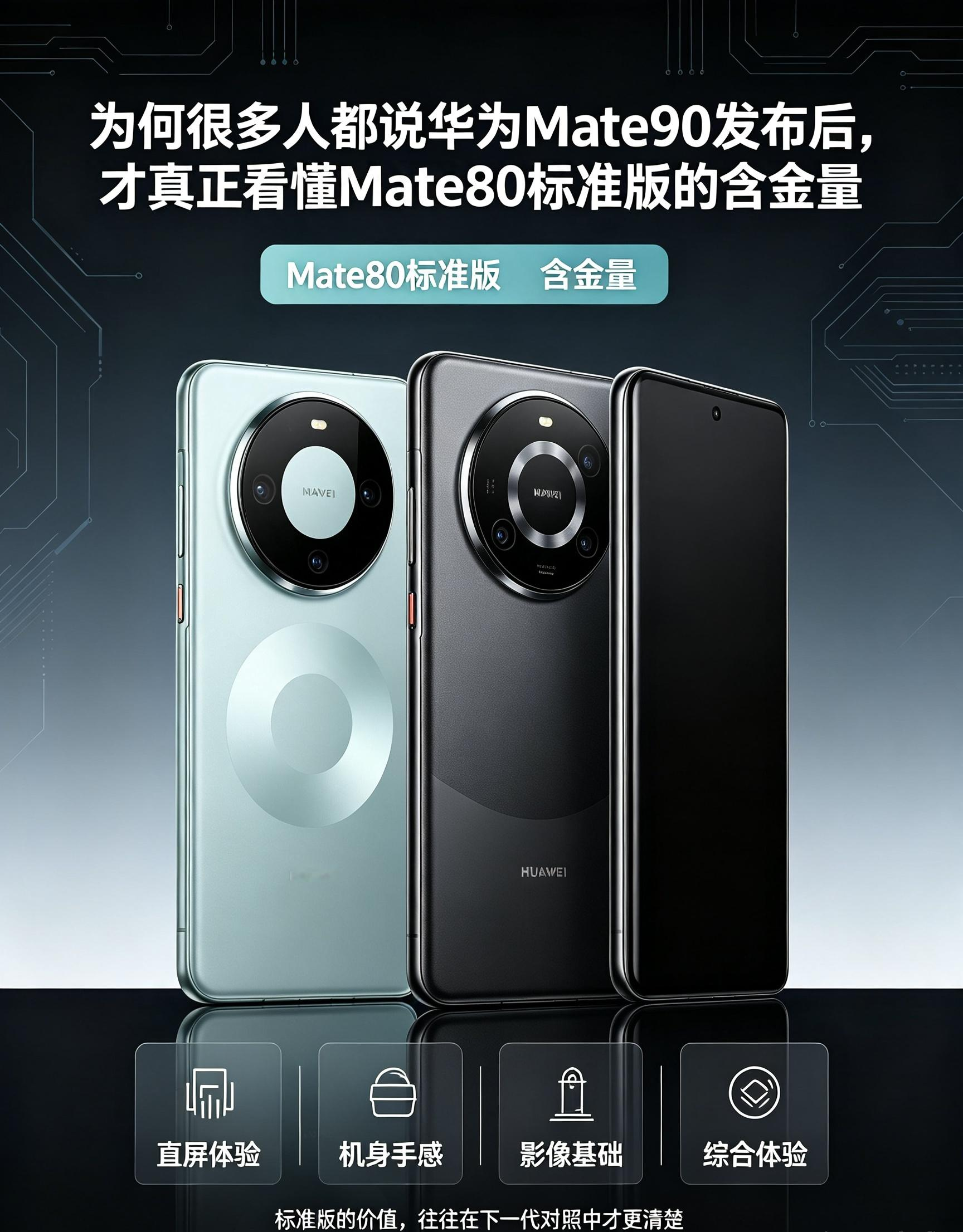 为何很多人都说华为Mate90发布后才真正看懂Mate80标准版的含金量