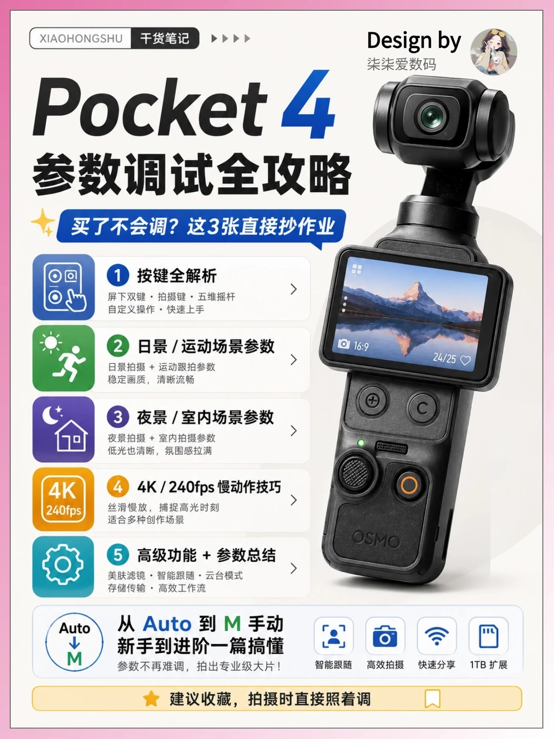 Pocket4保姆级参数教程｜新手直接抄
