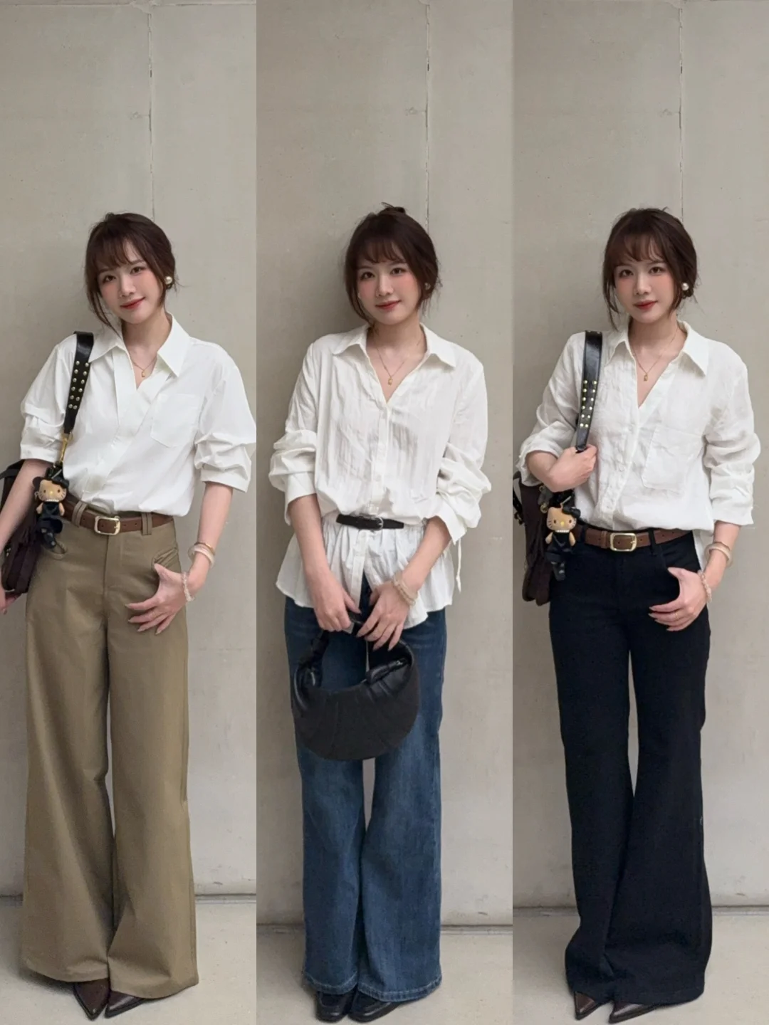 𝙇𝙖𝙙𝙮𝙡𝙤𝙤𝙠通勤白衬衫✖️3