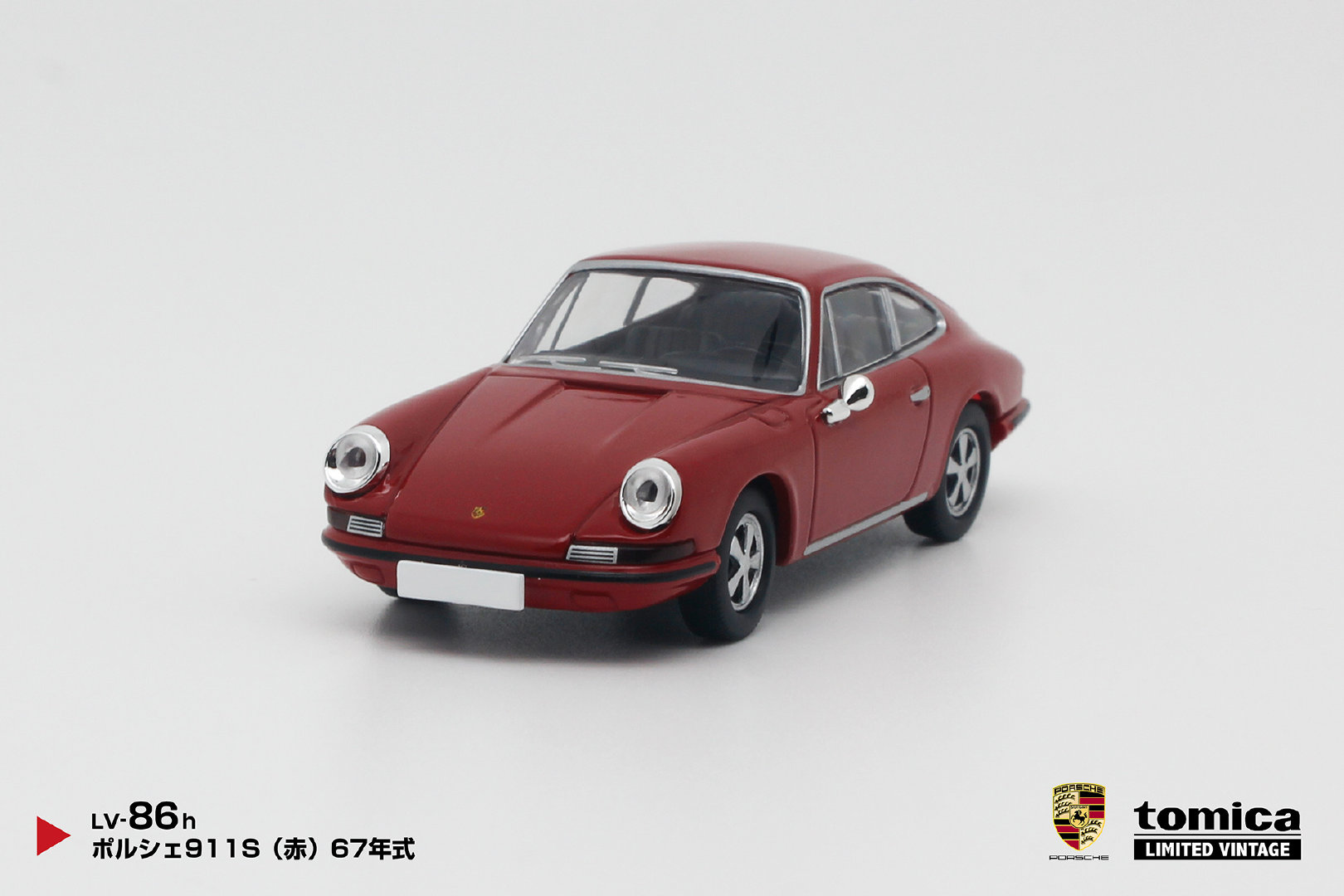 TLV LV-86h 保时捷 911S（红色）1967年款 ポルシェ911S（赤）67年式#汽车模型[超话]##保时捷[超话]##64比例车模[超话]# ​