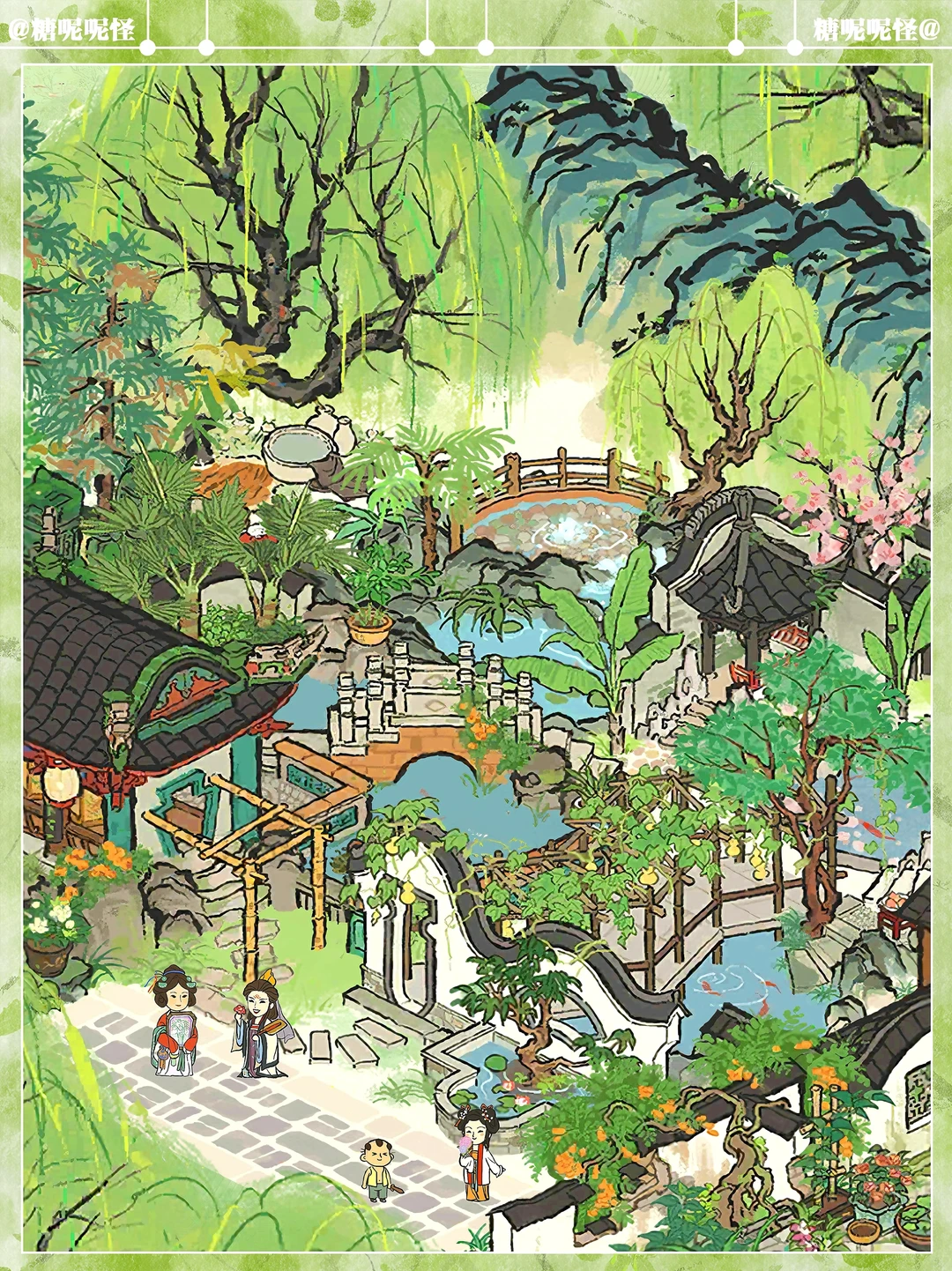 新建筑【渌水园】小布局，水系完美串联🥰