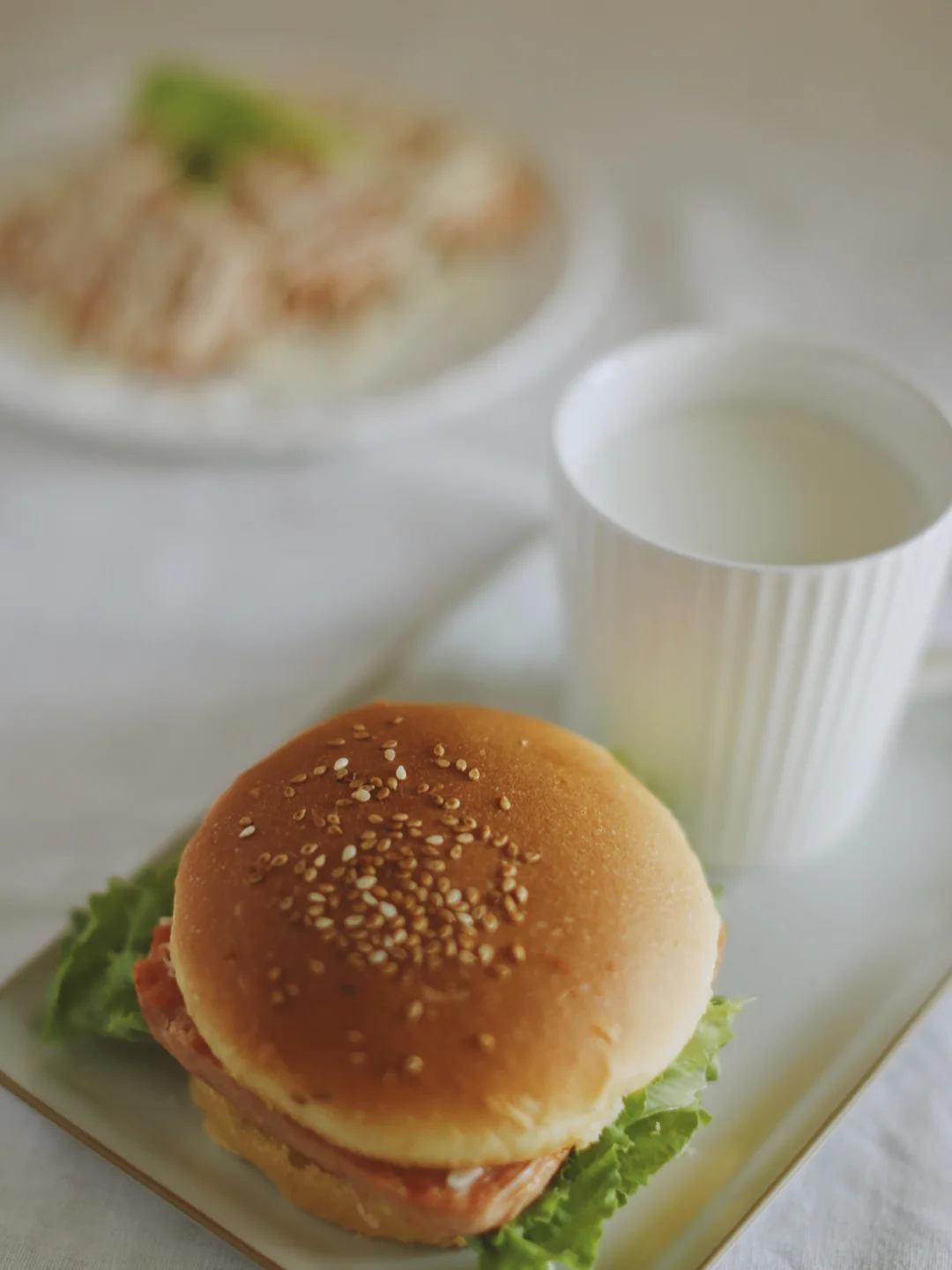 每日早餐-自制汉堡