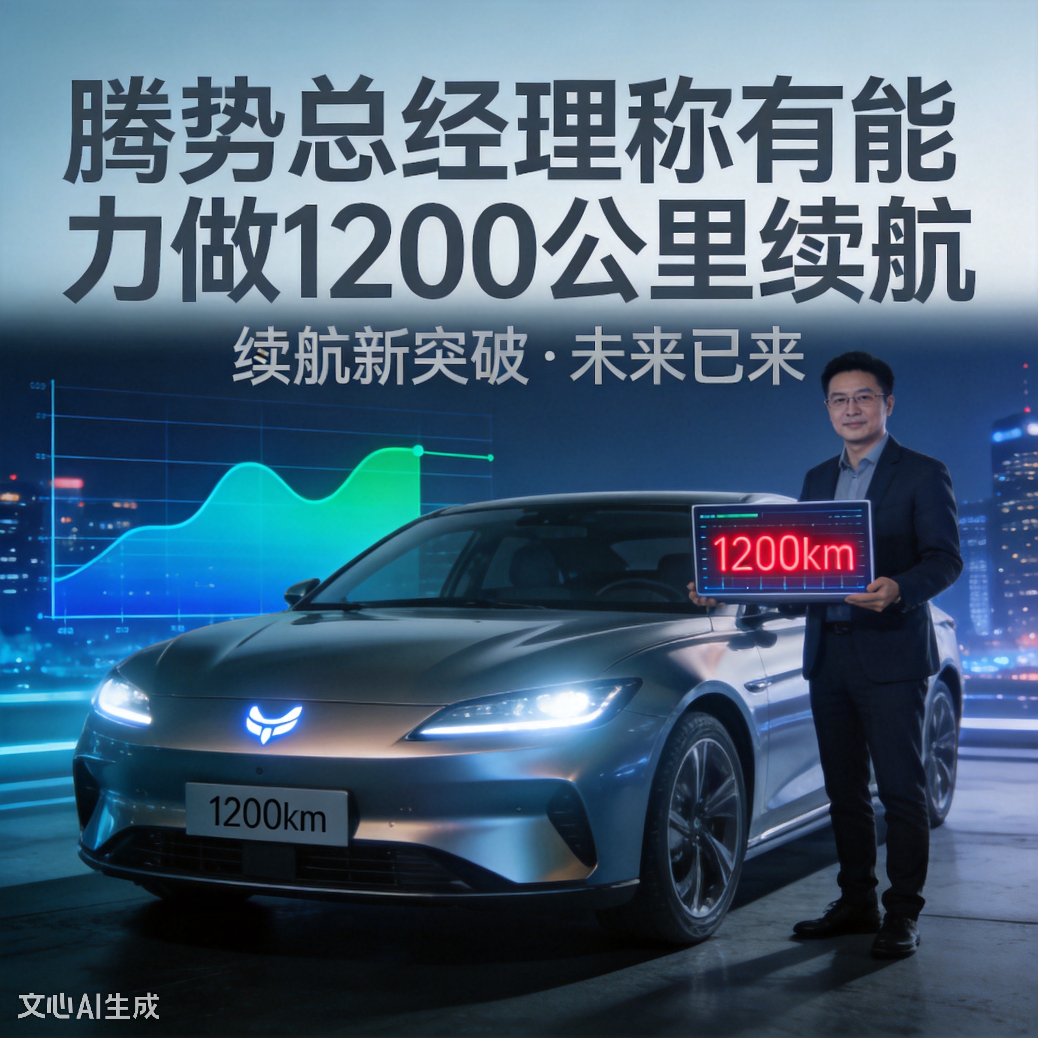 腾势直接把行业天花板掀了！总经理公开放话：现在1100公里续航只是起点，1200、1300公里纯电车型，只要用户有真实需求，随时能量产落地。以后跨省长途再也不用掐着表找充电桩了！