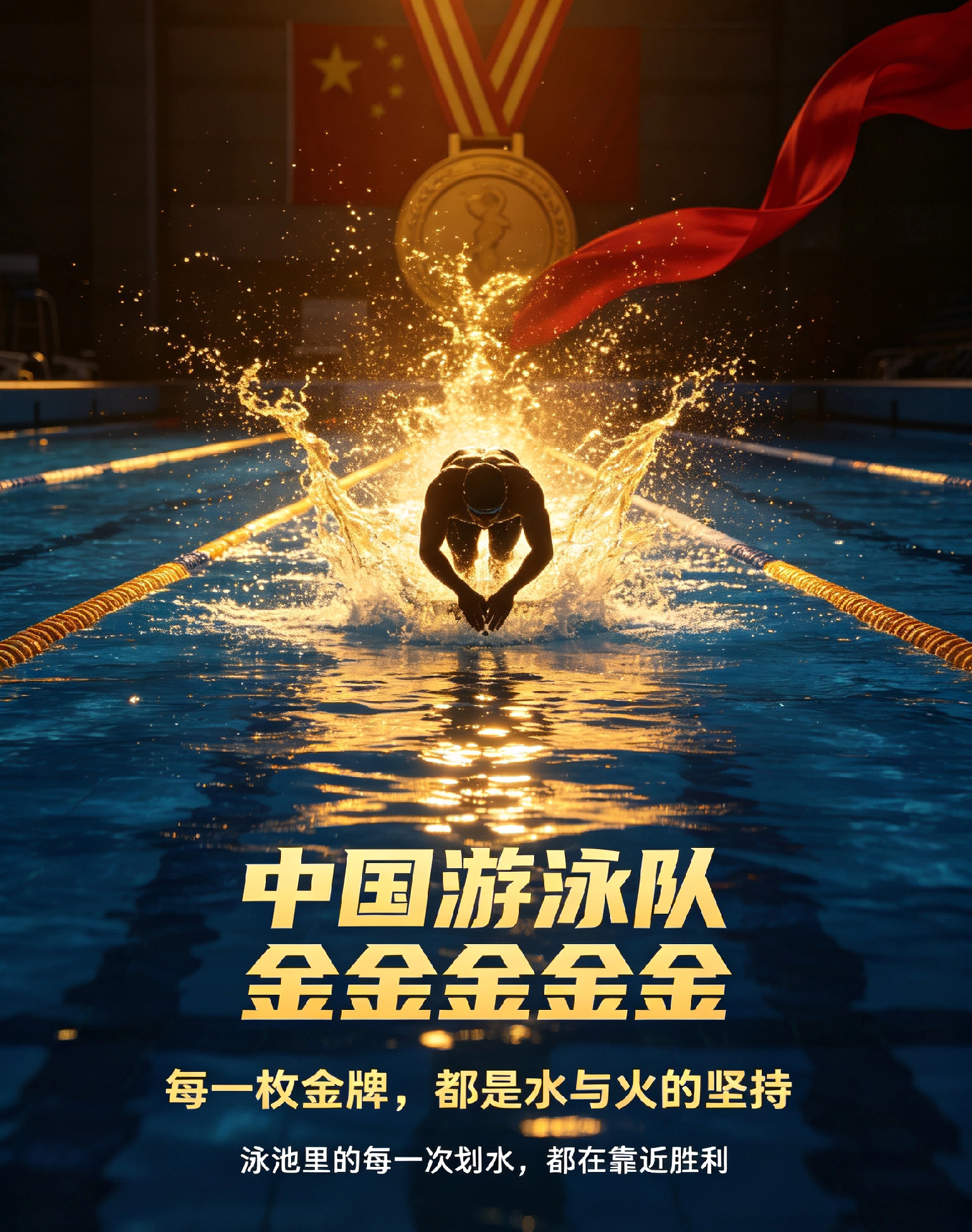 中国游泳队疯狂夺金！连拿多枚金牌刷屏，荣耀背后全是常人看不到的苦
 
近期赛场之上，中国游泳队彻底开启夺金模式！
一次次登顶、一次次升国旗奏国歌，连斩多枚金牌刷屏全网，利落、霸气、稳到让人安心。
 
外人看到的，是轻松夺冠、是金牌拿到手软、是中国水军的绝对统治力。
但很少有人知道：每一枚闪闪发光的金