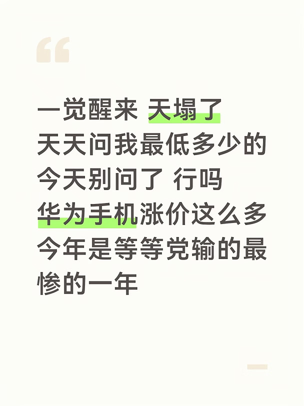 怎么办啊，华为手机大涨价！