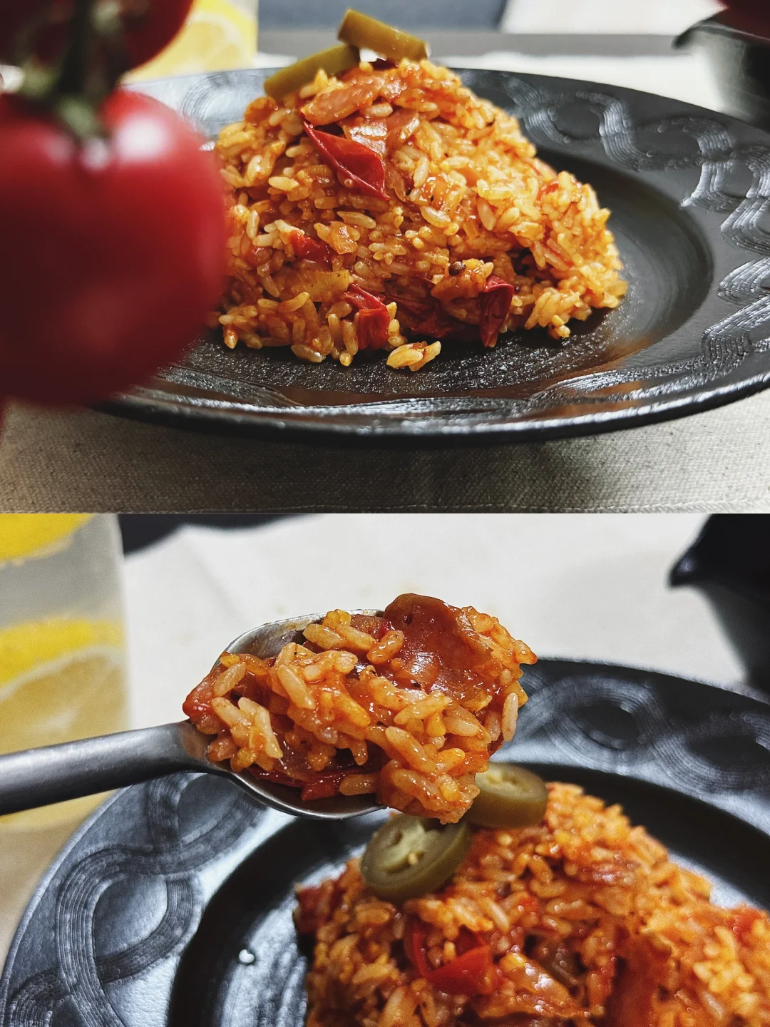 简单吃点🥢｜浓郁番茄烩“隔夜饭”🍅🍚
