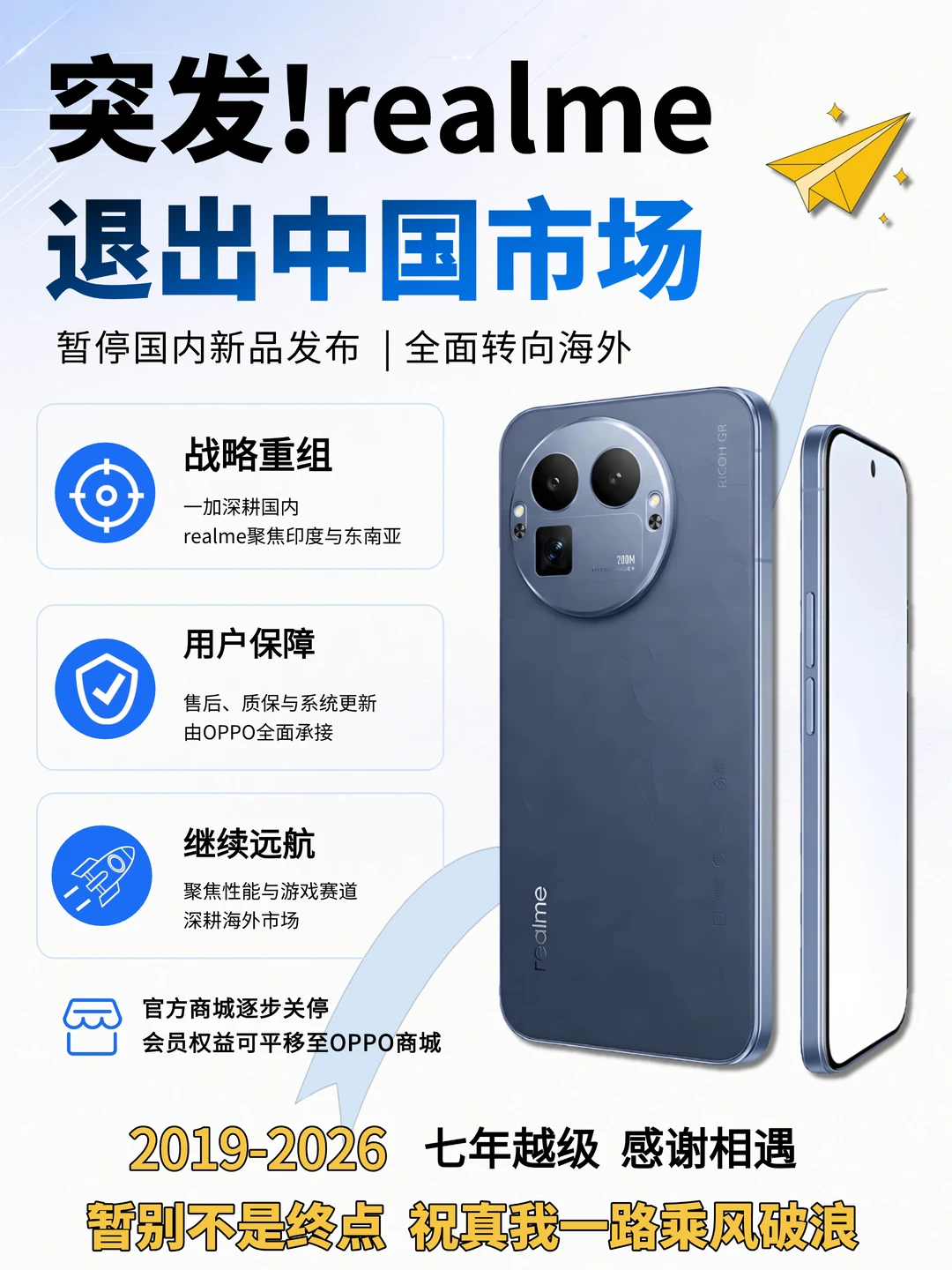 realme 官宣停更国内新机！老用户不用慌