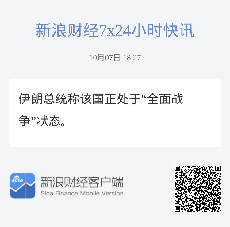 伊朗总统称该国正处于“全面战争”状态。 ​
