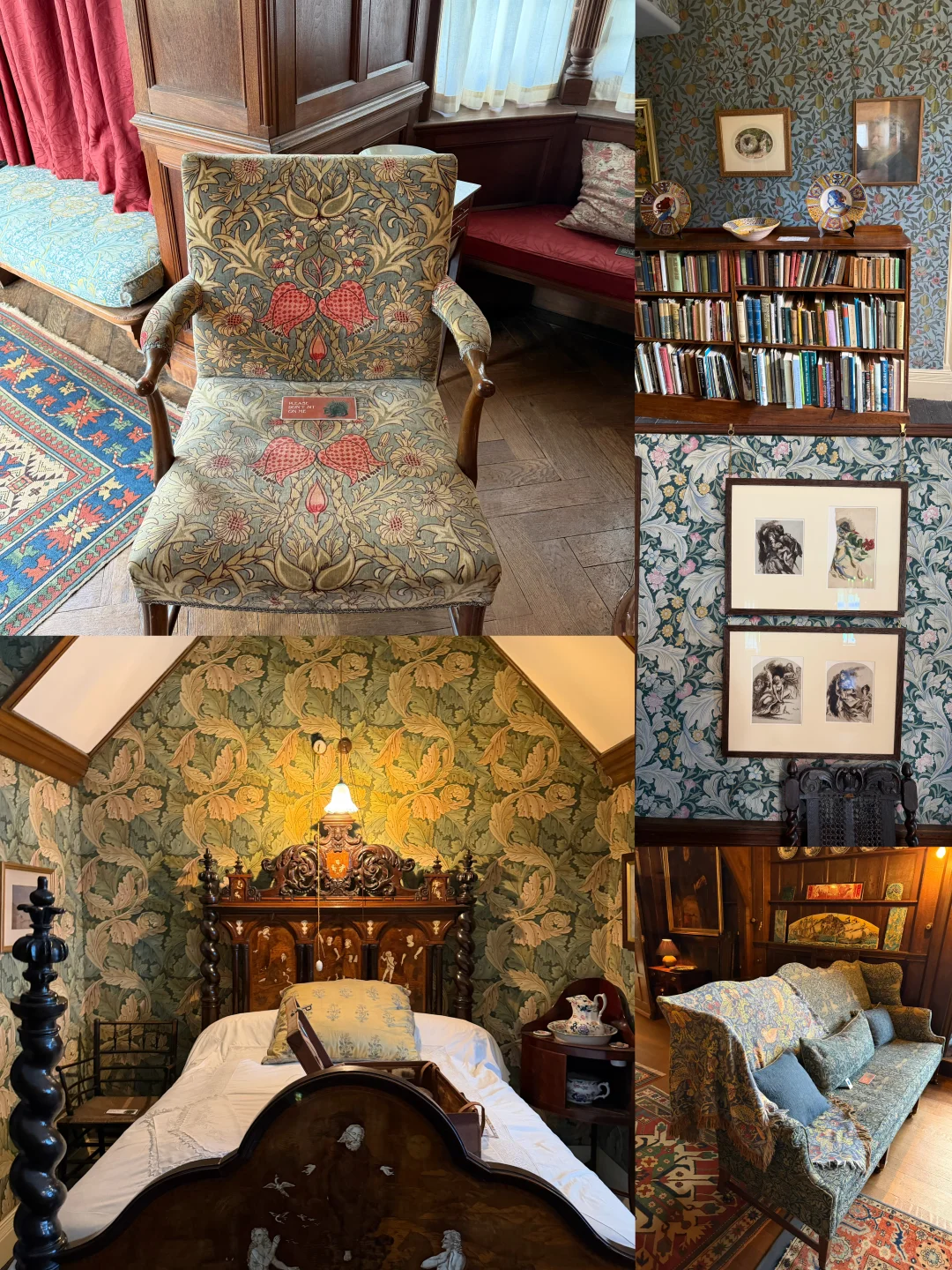 🇬🇧一座被 William Morris 壁纸包围的庄园