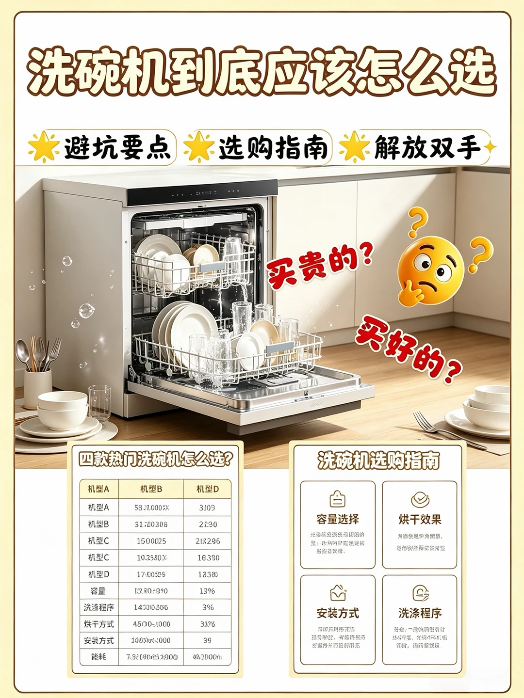 救命！洗碗机到底怎么选？