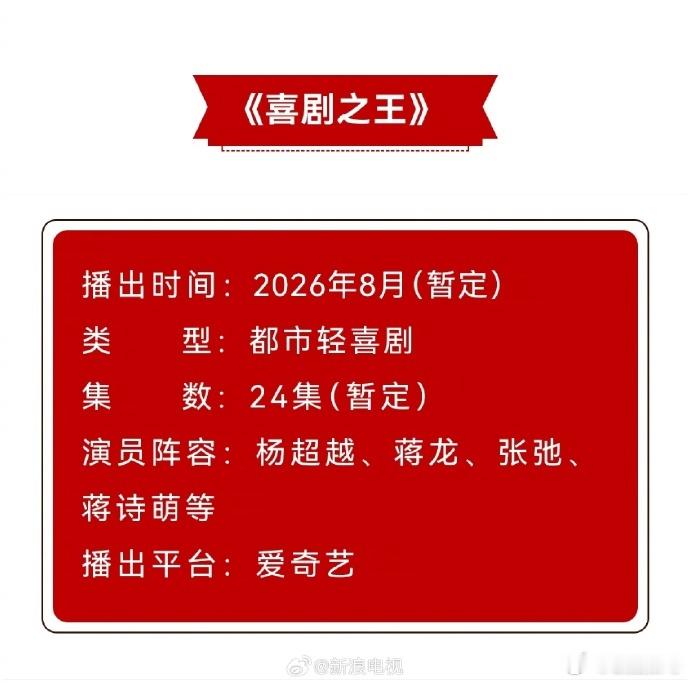 由蒋龙、李炳强、王建华、张亢、松天硕联合执导，等主演的都市轻喜剧《喜剧...