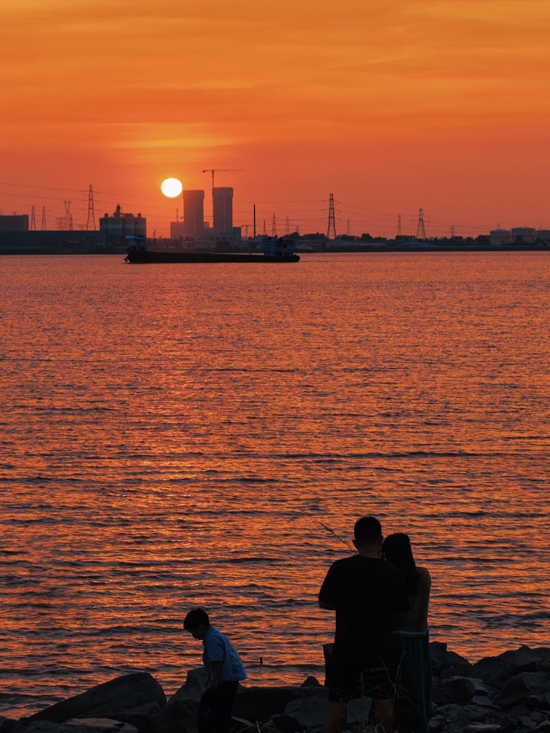 海鸥岛日落|橘黄色的浪漫