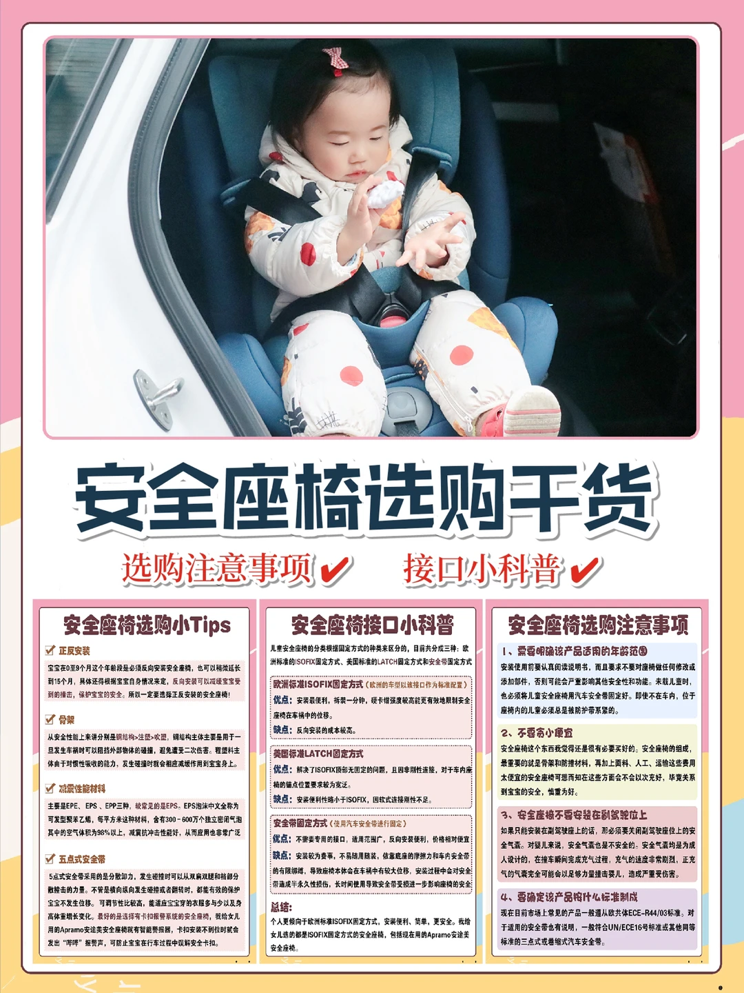 干货指南|你想知道的安全座椅干货全在这里