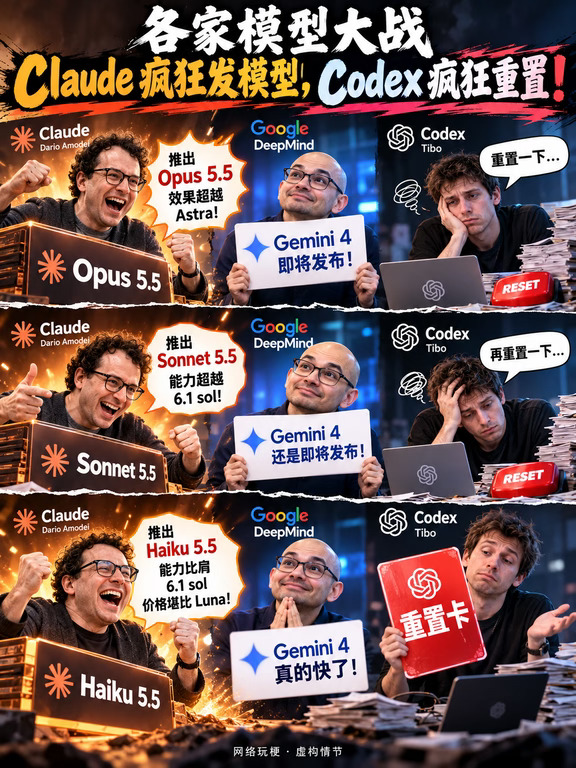 Claude杀疯了，Codex还在重置🤣