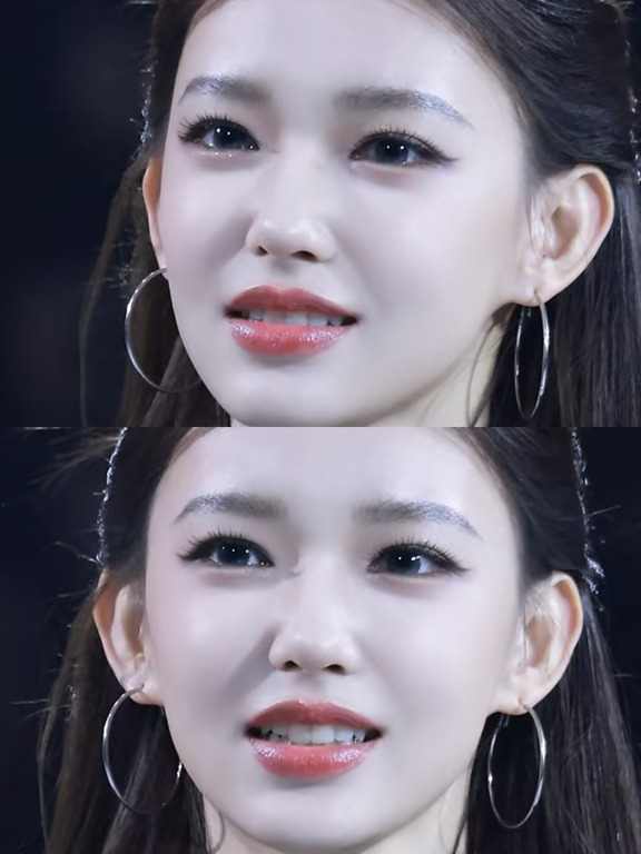 她的建模感来自于眼睛吗？