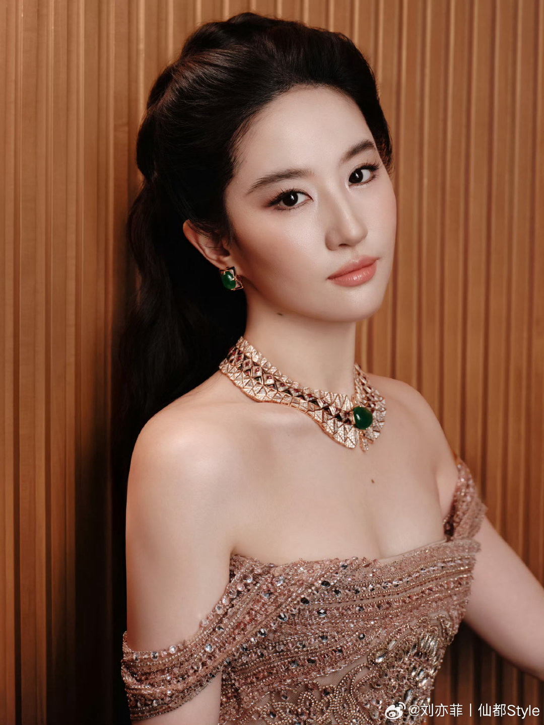 #刘亦菲Style# ▏2026.09.07  #刘亦菲宝格丽全球品牌代言人#
💎：
👗：Elie Saab 2026 S/S Haute Couture ​