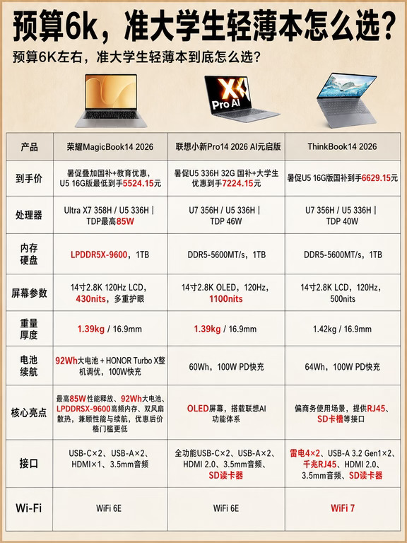 预算六千左右电脑！更适合校园日常