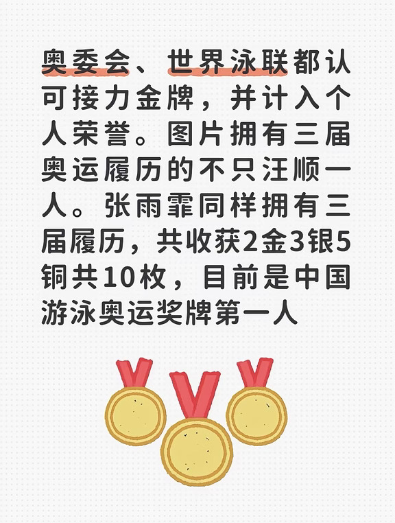 一张合影 | 拆解5位泳将的奥运奖牌 🥇