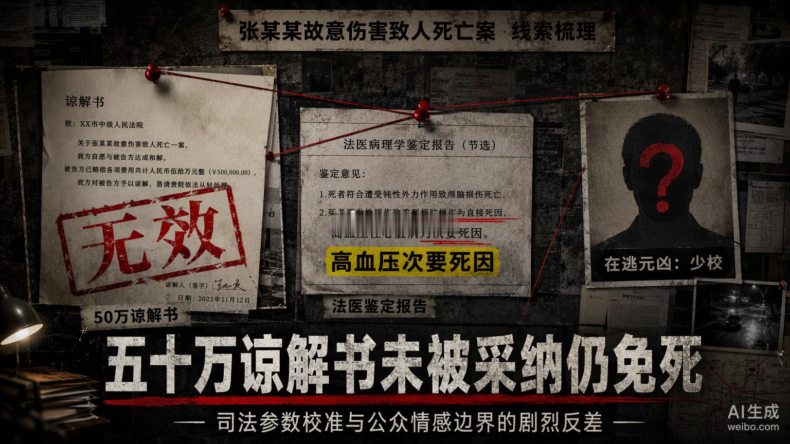 反诈博主徽剑被境外电诈集团悬赏虐杀，家属花50万换来的谅解书被法院否决，主犯赵冰却仍凭高血压次要死因与坦白情节获死缓。这像是一次在司法长曝光中试图抹去的致命噪点，但判决结果却在公众情感的取景框里留下了无法忽视的裂痕。

谅解书签署主体并非近亲属，加上案件性质恶劣、签字人被迫妥协，这份 ​