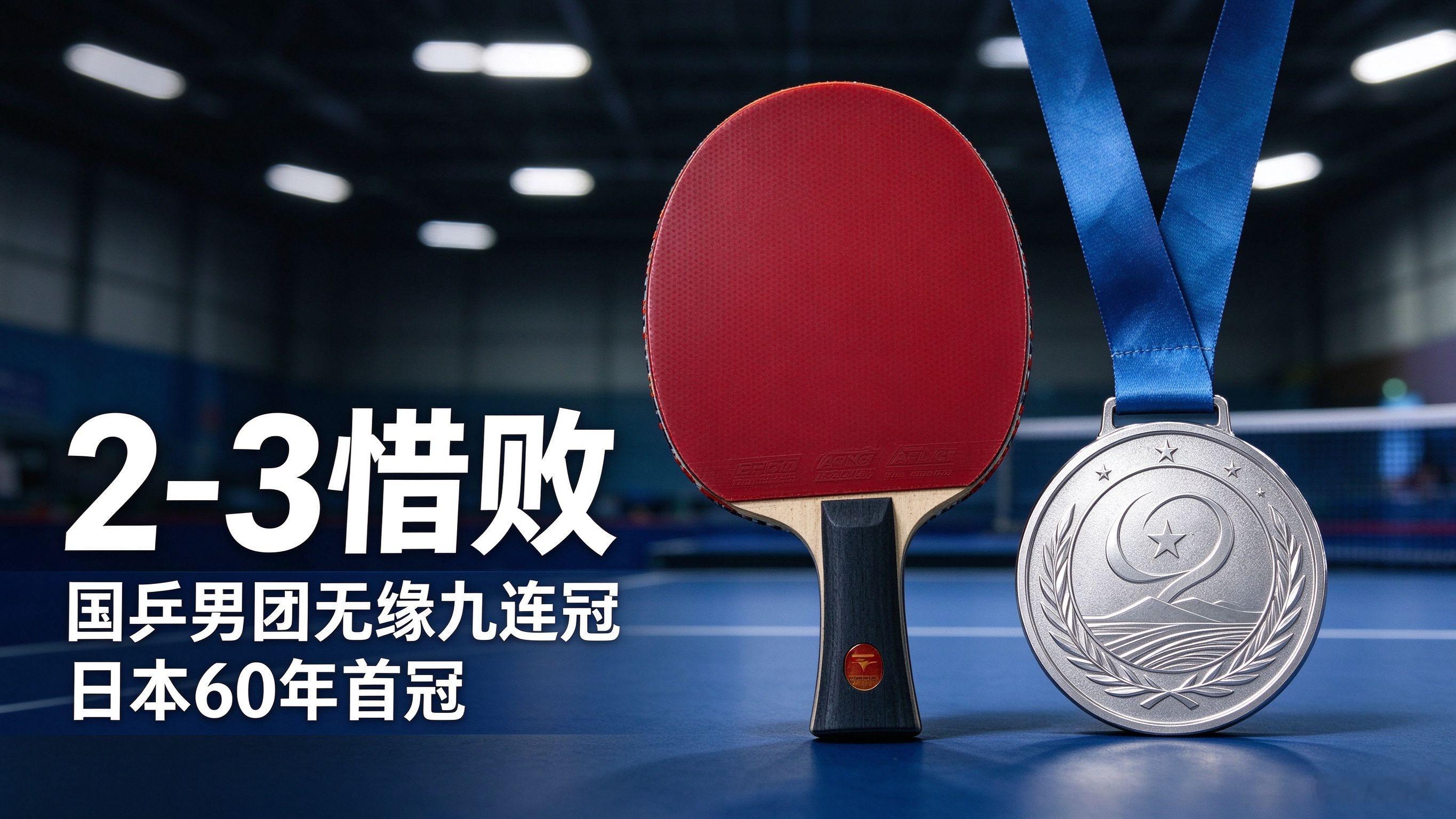 2-3 惜败日本！国乒男团无缘亚运九连冠，日本队苦等 60 年