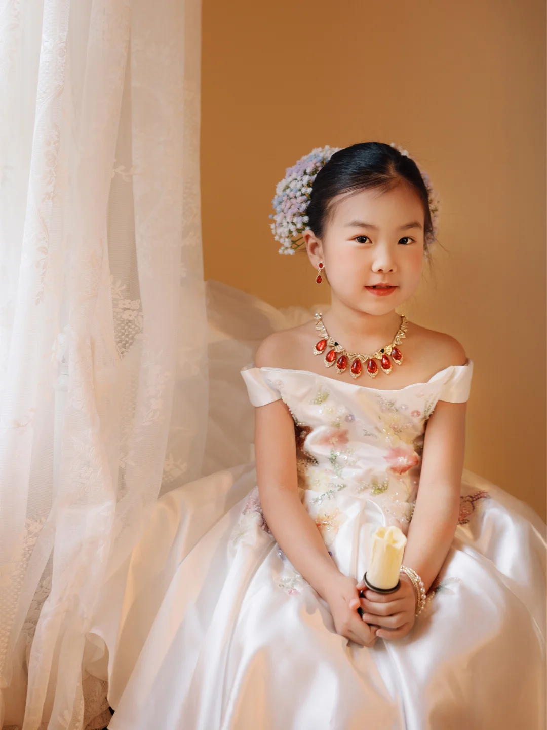 郑州儿童写真｜拥有刘亦菲同款👑光影油画风
