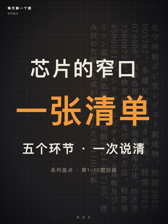 日本芯片窄口清单:五个环节,一次说清