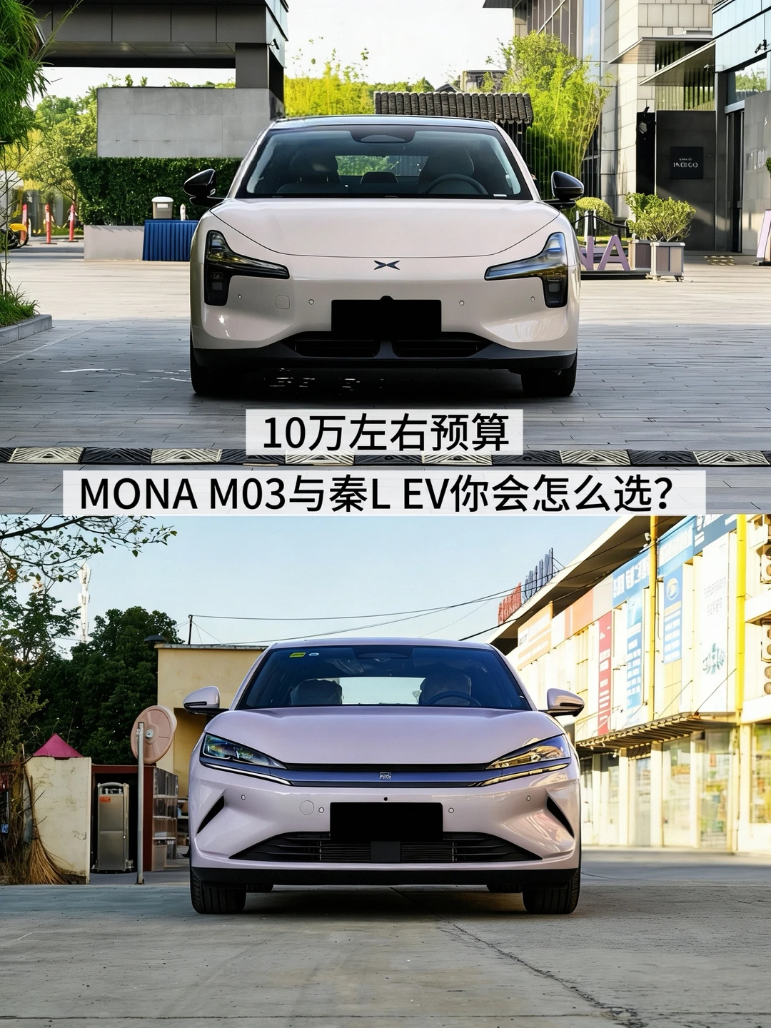 10万左右预算，小鹏MONA与秦L 你会怎么选？