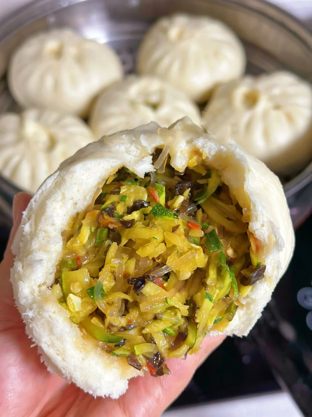 南瓜素包子做法真的比肉还好吃