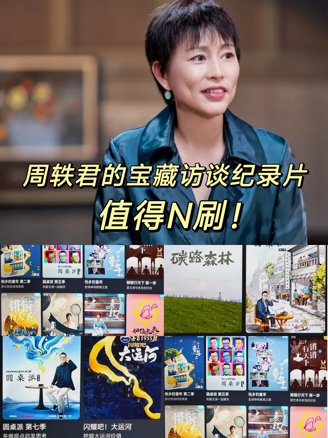 周轶君的8个宝藏访谈纪录片‼️提升认知